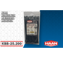 Кабелни връзки HAAN KBB-25.200 черни (100бр./1пакет) thumb image